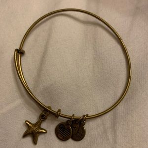 Alex and Ani Starfish Charm Bangle